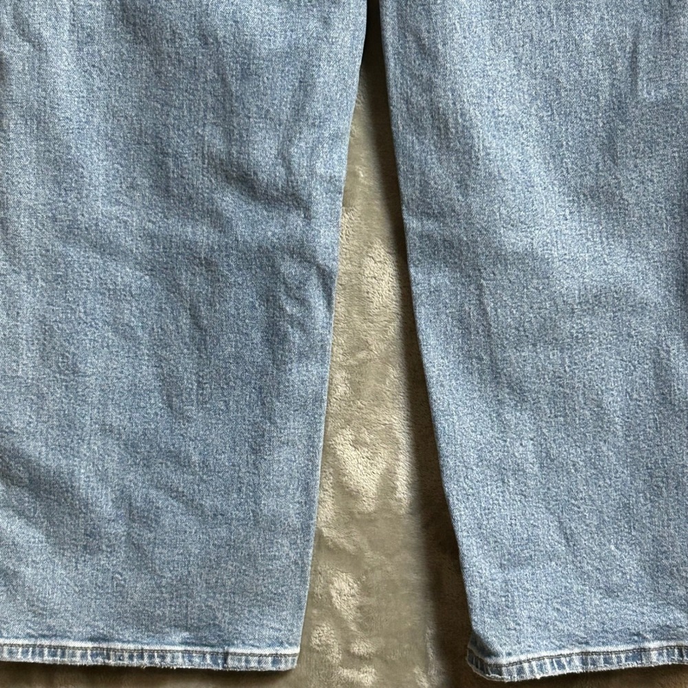 American Eagle Womens Size 4 Regular Strigid Wide Leg Light Wash Jeans - Picture 7 of 12